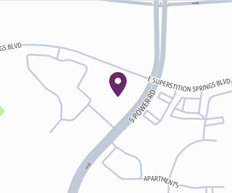 HonorHealth Urgent Care - Mesa - South Power Road - map pin