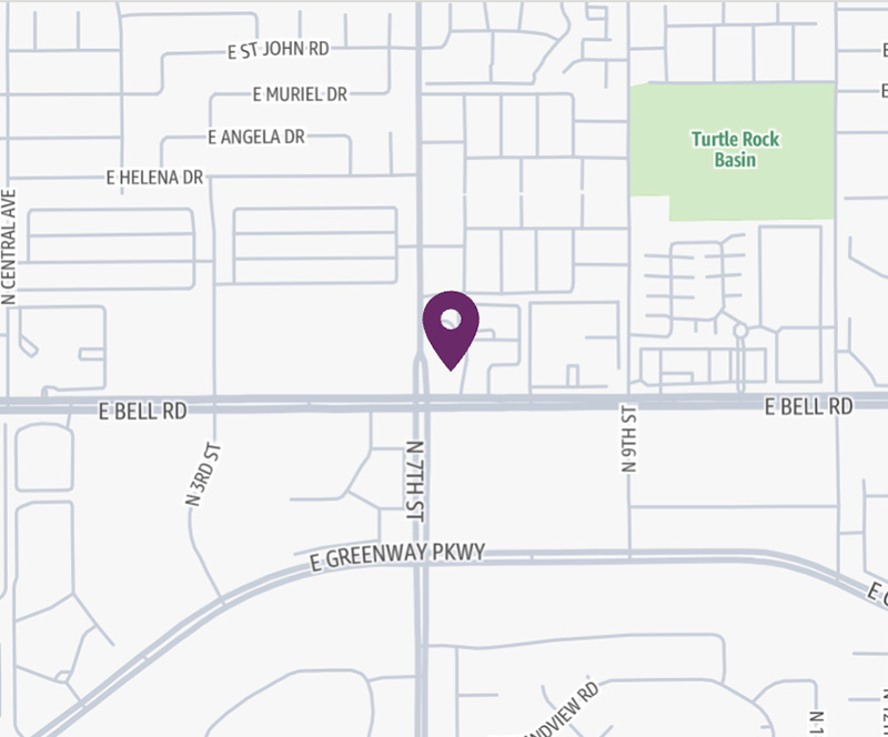 HonorHealth Urgent Care - Phoenix - East Bell Road - map pin