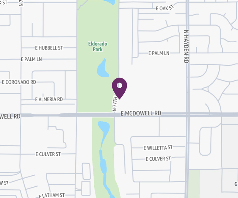 HonorHealth Urgent Care - Scottsdale - McDowell Road - map pin