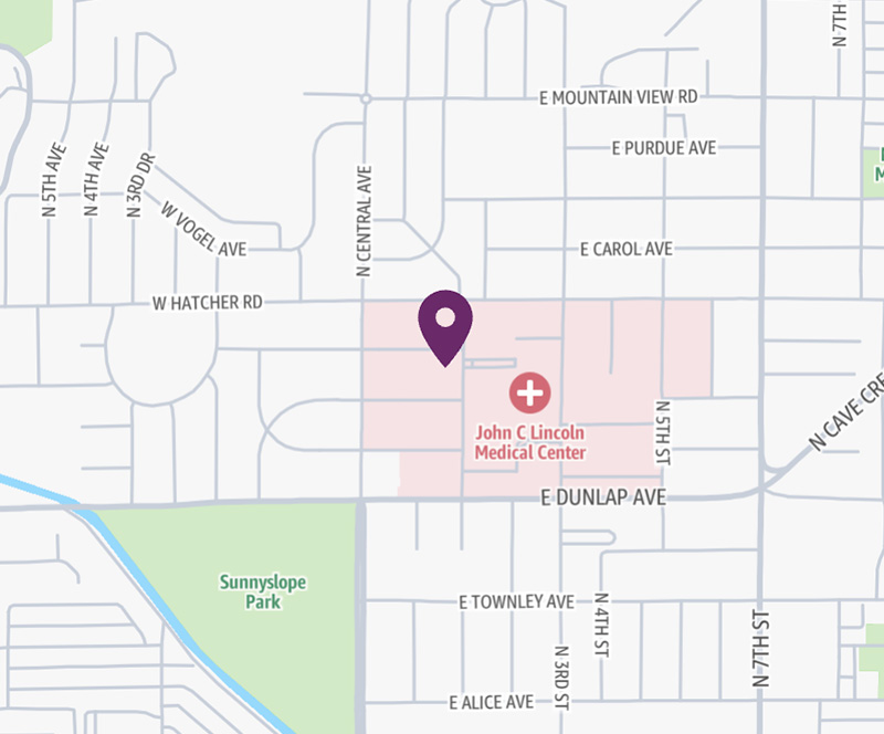 HonorHealth Wound Care and Hyperbaric Services - John C. Lincoln - map pin