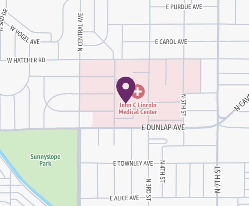 HonorHealth John C. Lincoln Medical Center - map pin