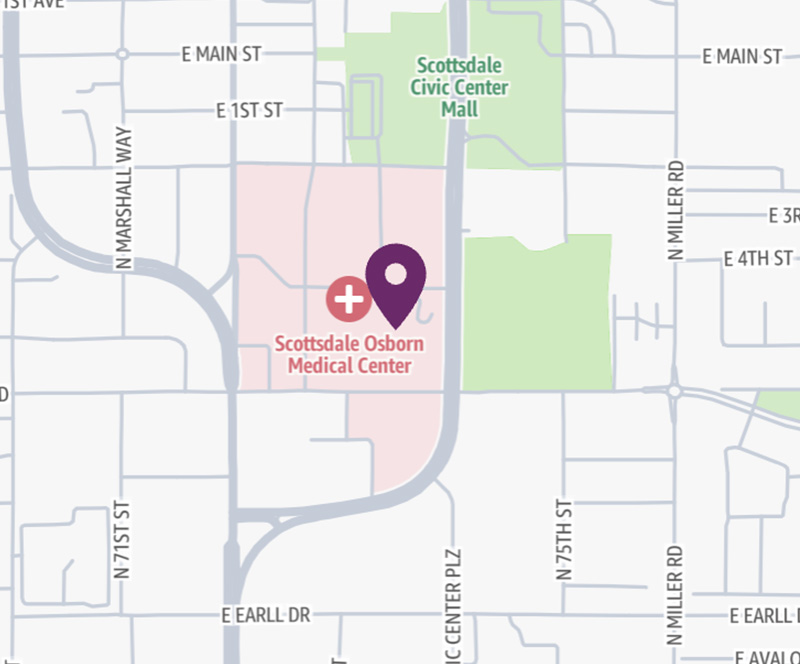 HonorHealth Scottsdale Osborn Medical Center - map pin