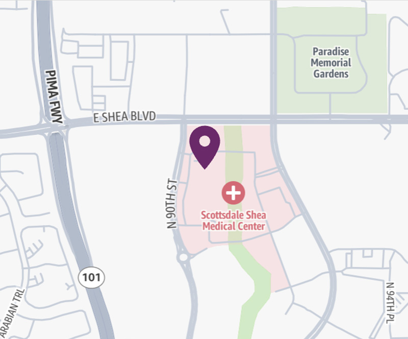 HonorHealth Scottsdale Shea Medical Center - map pin