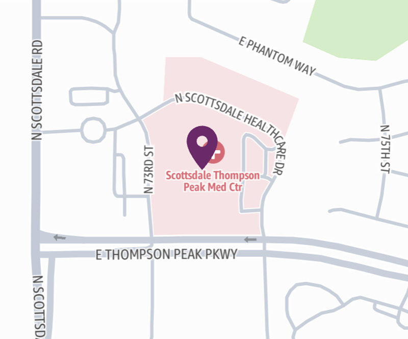 HonorHealth Scottsdale Thompson Peak Medical Center - map pin