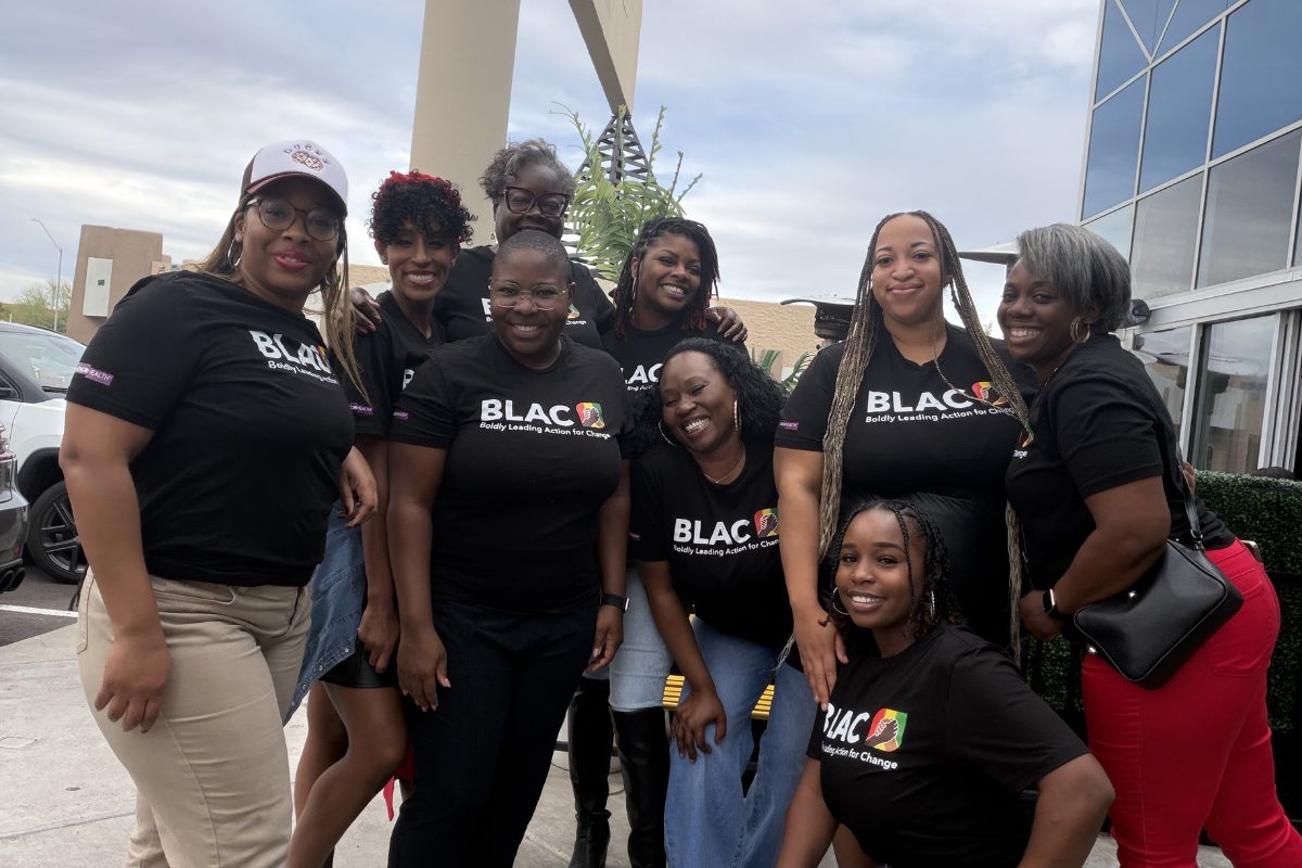 HonorHealth Community and Culture - BLAC members smile for group photo.