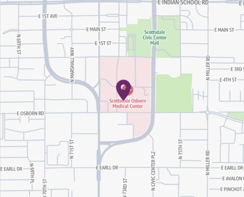 HonorHealth in collaboration with Next Era Spine Care - Bob Bové Neuroscience Institute - map pin