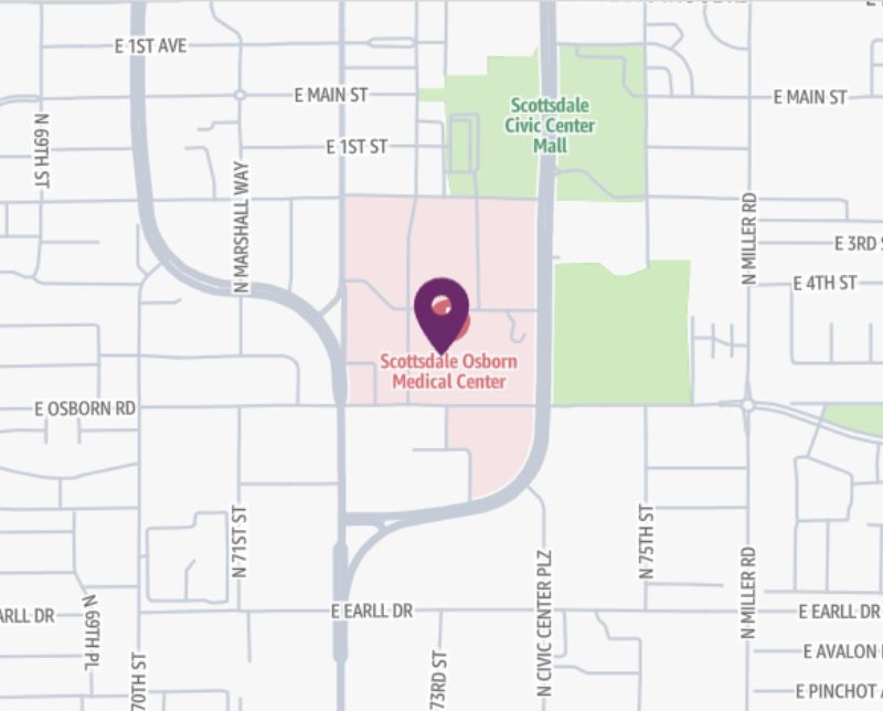 HonorHealth Infusion Center - Osborn - map pin