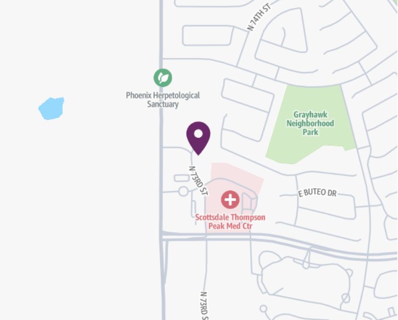 HonorHealth Orthopedics - Thompson Peak - map pin