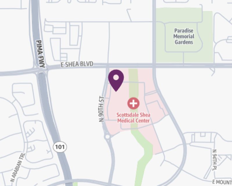 HonorHealth Pediatric Emergency - Shea - map pin