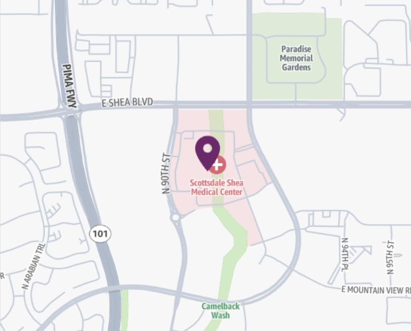 HonorHealth Heart Care - Women's Heart Health - map pin