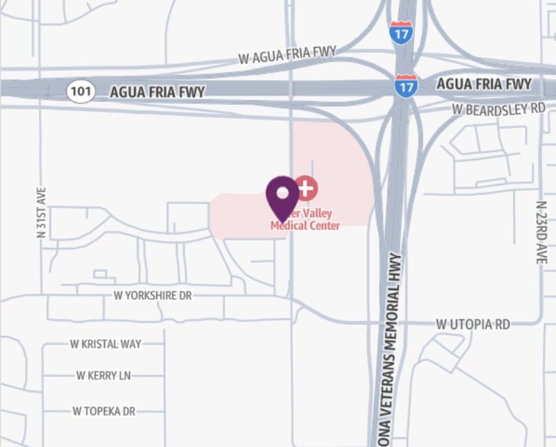 HonorHealth Neurology - Deer Valley - map pin