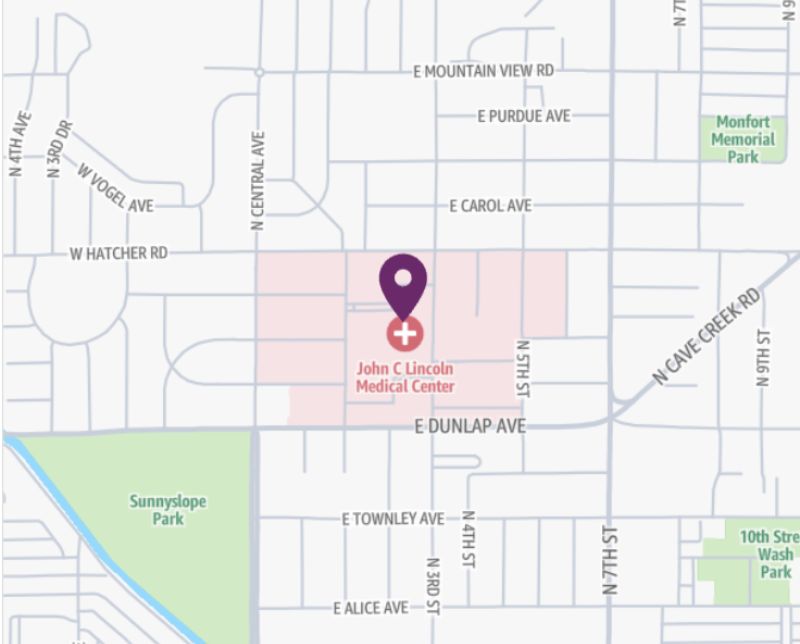 HonorHealth Pain Care - John C. Lincoln - map pin