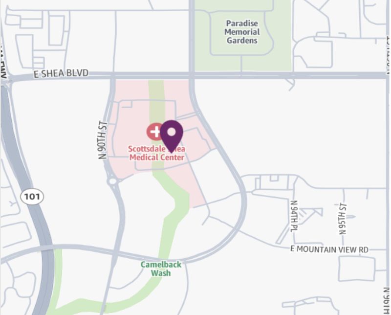 HonorHealth Heart Care - Advanced Heart Disease - Shea - map pin