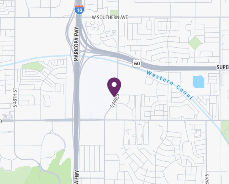 Arizona Otolaryngology Consultants collaboration with HonorHealth - Tempe - map pin