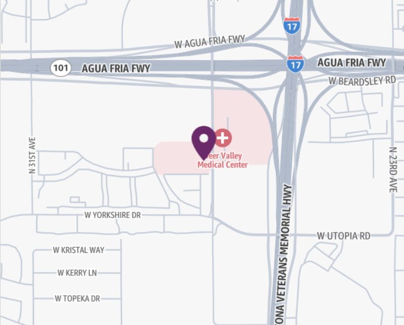 HonorHealth Heart Care - Heart and Lung Surgery - Deer Valley - map pin