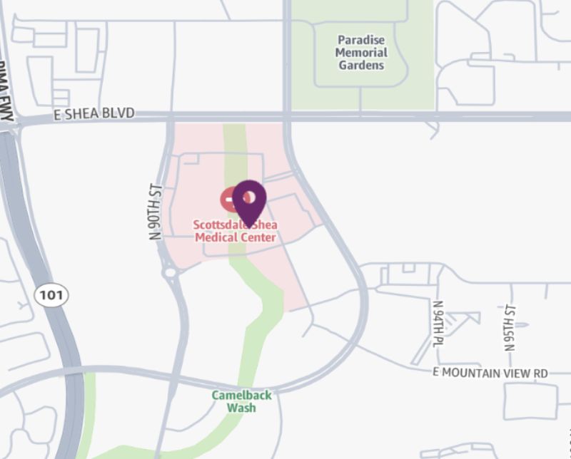 HonorHealth Heart Care - Heart and Lung Surgery - Shea - map pin
