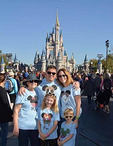 Reynosos fammily at Disneyland