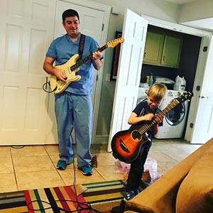 Dr. Reynoso with son