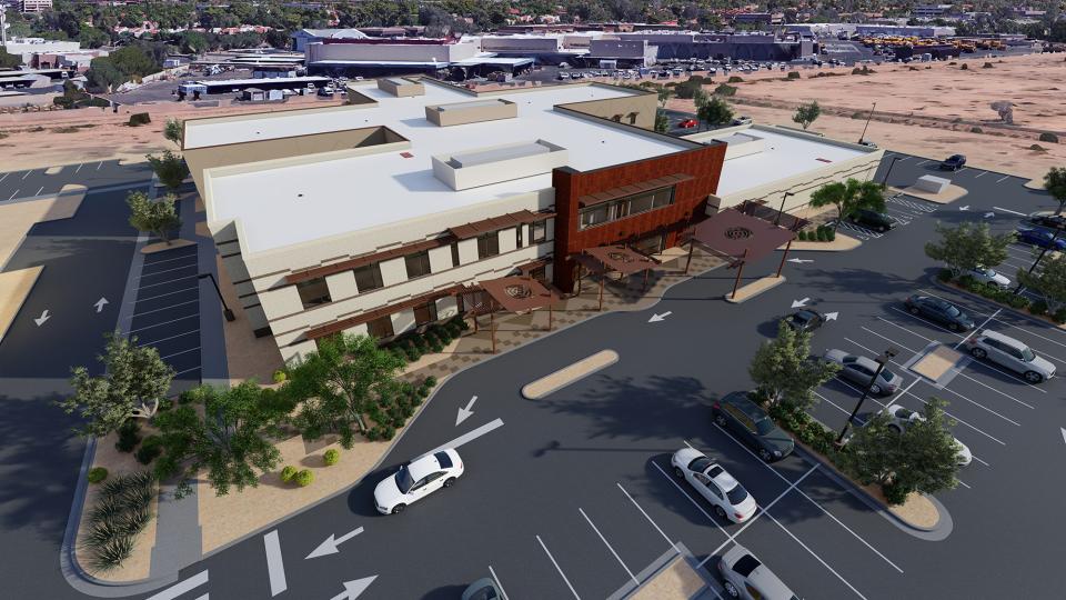 HonorHealth Behavioral Health Hospital - aerial view rendering