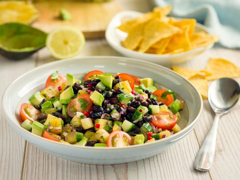 Try this black bean ceviche tostada courtesy of HonorHealth