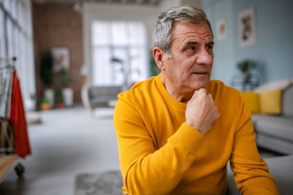 HonorHealth Heart Care - Man sits and contemplates treatment alternatives for Atrial fibrillation (Afib).