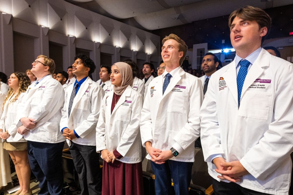 HonorHealth joins ASU as first class of future physician-engineers put on their white coat.
