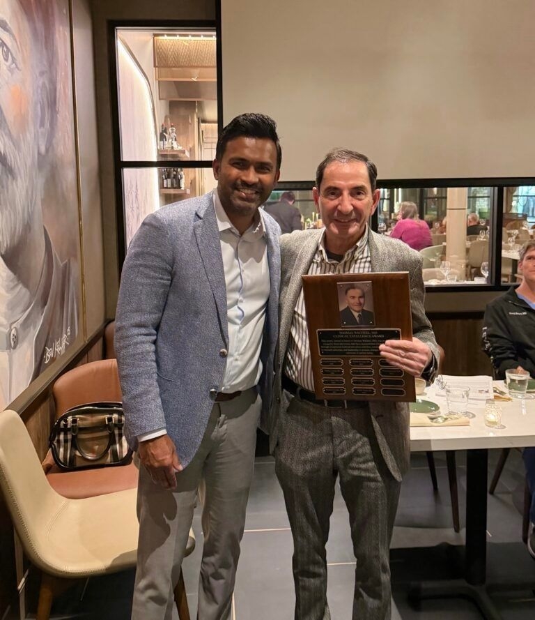 Sabah Kalamchi, DDS, receives the Thomas L. Wachtel Award.