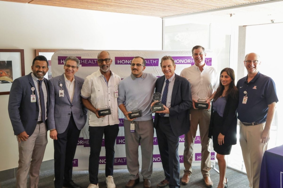 HonorHealth's 2026 Scottsdale Thompson Peak Medical Center physician recognition awards