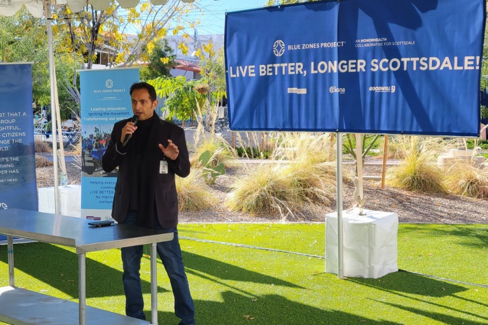 HonorHealth Whole Health Institute Founding Executive Director, Shad Marvasti, MD, presents on Blue Zones.