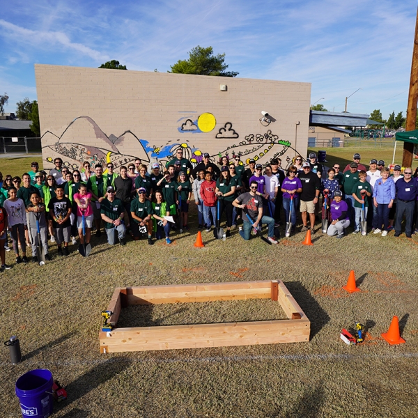 Sprouts Foundation garden in partnership with HonorHealth