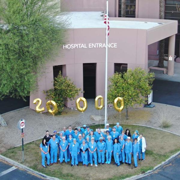 HonorHealth Scottsdale Shea Medical Center becomes first Arizona hospital to reach 20,000 robotic surgery milestone