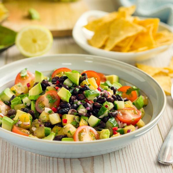 Try this black bean ceviche tostada courtesy of HonorHealth