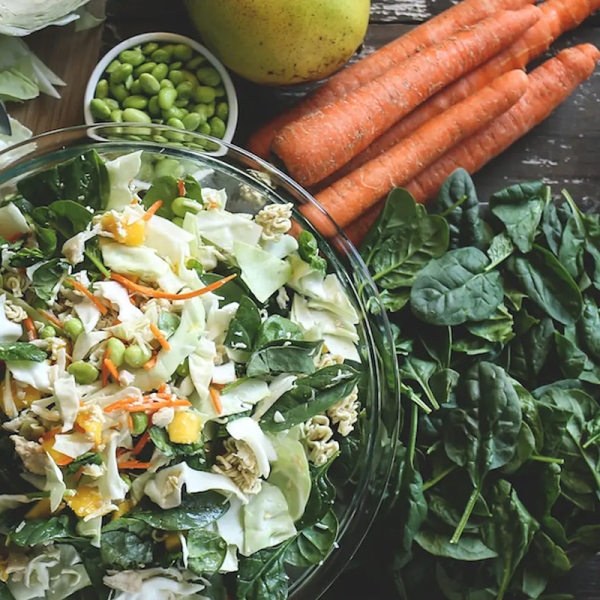 Thai salad with coconut curry dressing recipe