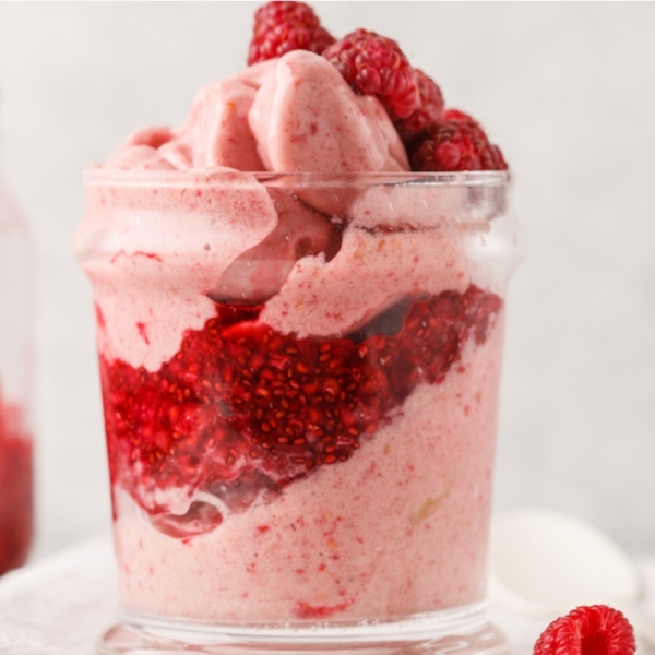 Raspberry soft-serve smoothie - HonorHealth Blue Zones recipe