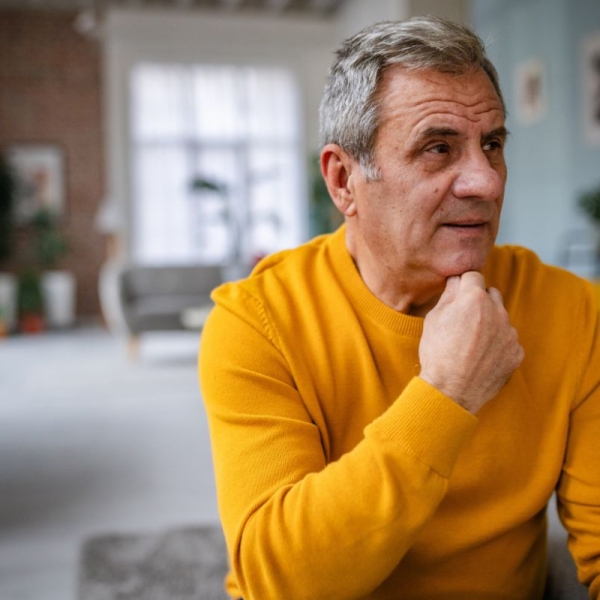 HonorHealth Heart Care - Man sits and contemplates treatment alternatives for Atrial fibrillation (Afib).