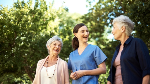 Three HonorHealth patients participate in a wellness walk