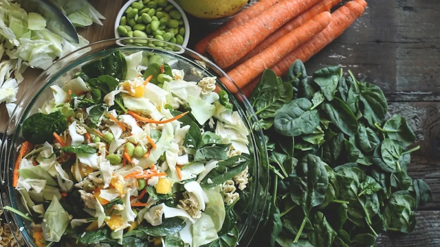 Thai salad with coconut curry dressing recipe