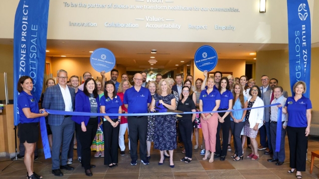 HonorHealth Community and Culture - Smiling members of the Blue Zones Project Scottsdale volunteer to help HonorHealth achieve a Blue Zones Worksite Certification.