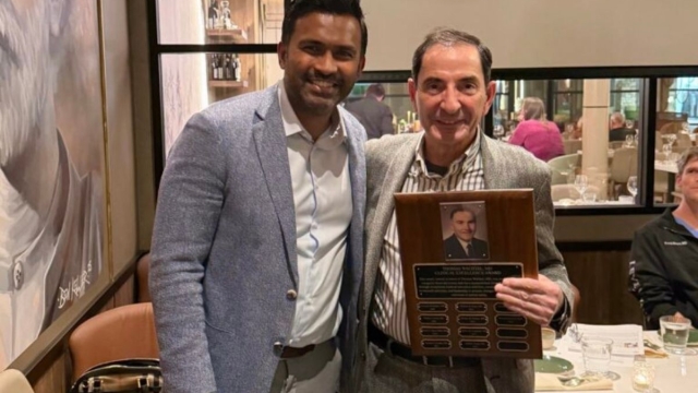 Sabah Kalamchi, DDS, receives the Thomas L. Wachtel Award.